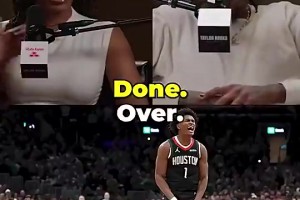 笑死😂阿门之前说：你们防不住杰伦·格林！除非我来防！